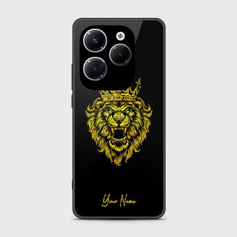 Infinix Hot 40 Pro Cover- Gold Series - HQ Ultra Shine Premium Infinity Glass Soft Silicon Borders Case