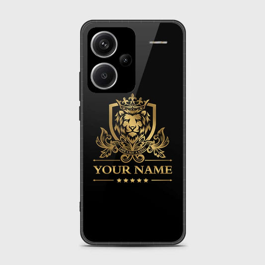 Xiaomi Redmi Note 13 Pro Plus 5G XFF Edition Cover- Gold Series - HQ Ultra Shine Premium Infinity Glass Soft Silicon Borders Case