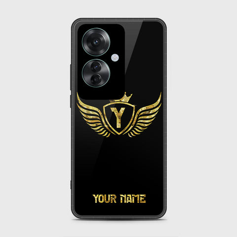 Oppo Reno 11F 5G Cover- Gold Series - HQ Ultra Shine Premium Infinity Glass Soft Silicon Borders Case
