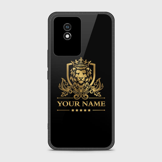 Vivo Y02t Cover- Gold Series - HQ Ultra Shine Premium Infinity Glass Soft Silicon Borders Case (Fast Delivery)