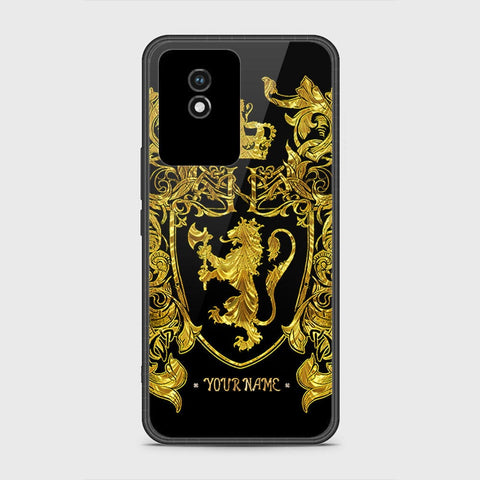 Vivo Y02t Cover- Gold Series - HQ Ultra Shine Premium Infinity Glass Soft Silicon Borders Case (Fast Delivery)