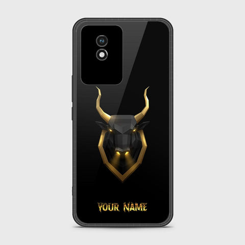 Vivo Y02t Cover- Gold Series - HQ Ultra Shine Premium Infinity Glass Soft Silicon Borders Case (Fast Delivery)