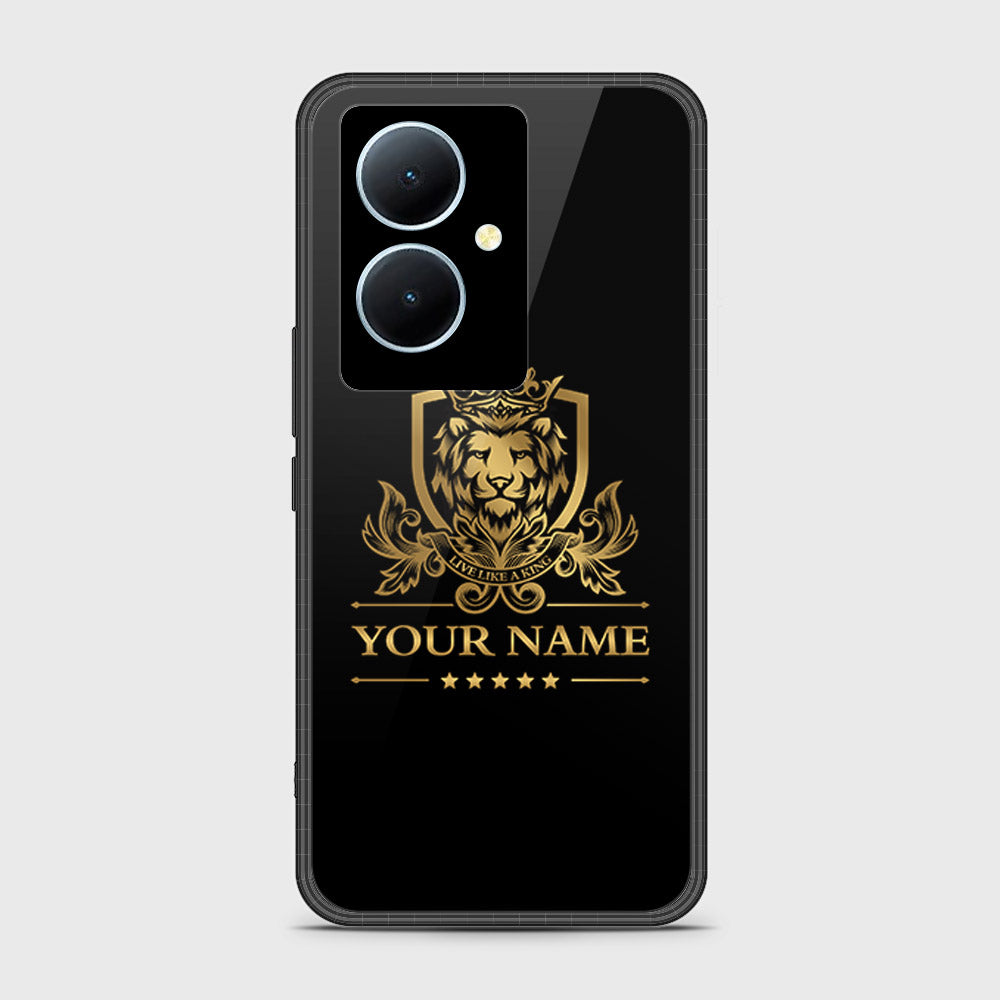 Vivo V29 Lite Cover - Gold Series - HQ Ultra Shine Premium Infinity Glass Soft Silicon Borders Case