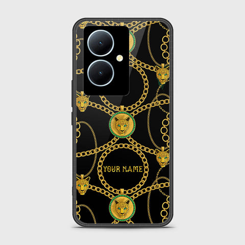 Vivo V29 Lite Cover - Gold Series - HQ Ultra Shine Premium Infinity Glass Soft Silicon Borders Case