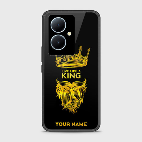 Vivo V29 Lite Cover - Gold Series - HQ Ultra Shine Premium Infinity Glass Soft Silicon Borders Case