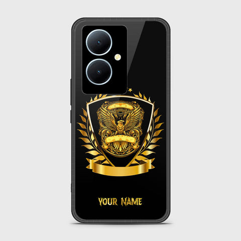 Vivo V29 Lite Cover - Gold Series - HQ Ultra Shine Premium Infinity Glass Soft Silicon Borders Case