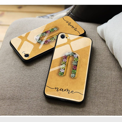 Samsung Galaxy M32 Cover - Personalized Alphabet Series - HQ Ultra Shine Premium Infinity Glass Soft Silicon Borders Case