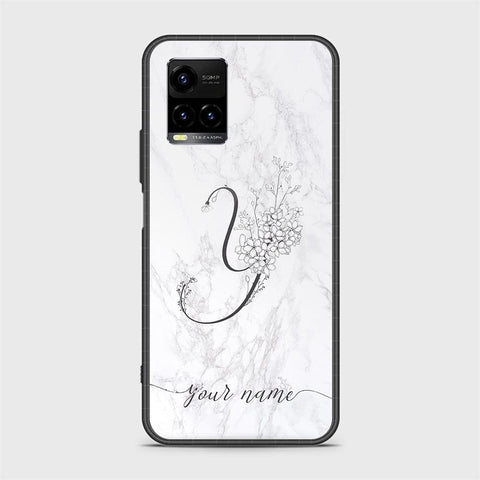 Vivo Y33t Cover - Personalized Alphabet Series - HQ Ultra Shine Premium Infinity Glass Soft Silicon Borders Case