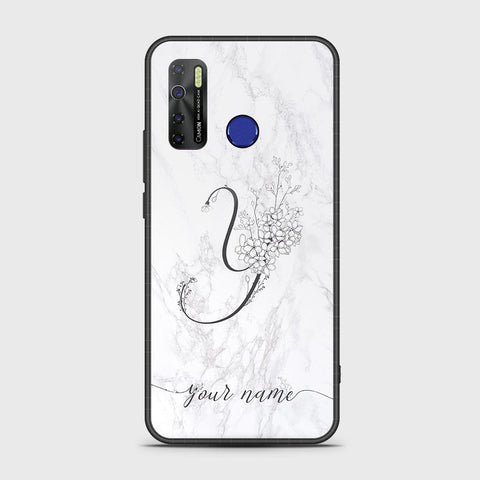 Infinix Hot 9 Pro Cover - Personalized Alphabet Series Series - HQ Ultra Shine Premium Infinity Glass Soft Silicon Borders Case