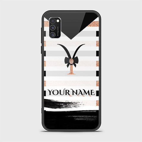Samsung Galaxy A03s Cover - Personalized Alphabet Series Series - HQ Ultra Shine Premium Infinity Glass Soft Silicon Borders Case