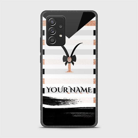 Samsung Galaxy A52s 5G Cover - Personalized Alphabet Series - HQ Ultra Shine Premium Infinity Glass Soft Silicon Borders Case