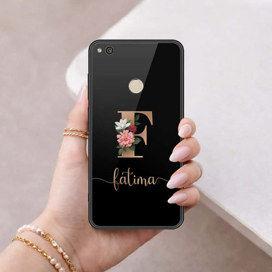 Huawei Honor 8 Lite Cover - Personalized Alphabet Series - HQ Ultra Shine Premium Infinity Glass Soft Silicon Borders Case