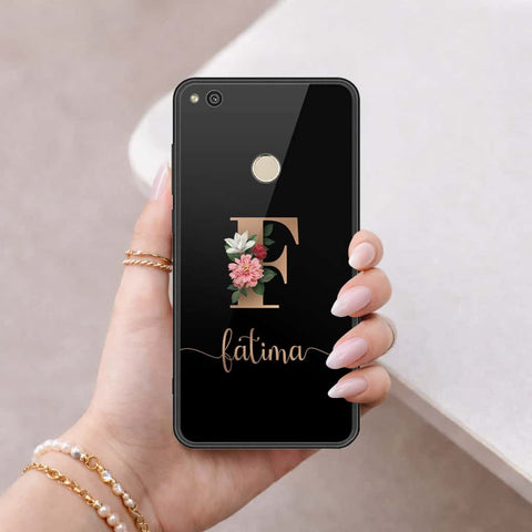 Huawei Honor 8 Lite Cover - Personalized Alphabet Series - HQ Ultra Shine Premium Infinity Glass Soft Silicon Borders Case