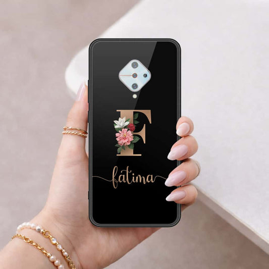 Vivo S1 Pro Cover - Personalized Alphabet Series - HQ Ultra Shine Premium Infinity Glass Soft Silicon Borders Case