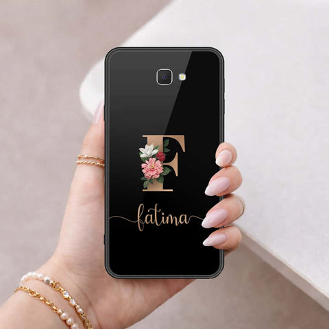 Samsung Galaxy J7 Prime Cover - Personalized Alphabet Series - HQ Ultra Shine Premium Infinity Glass Soft Silicon Borders Case