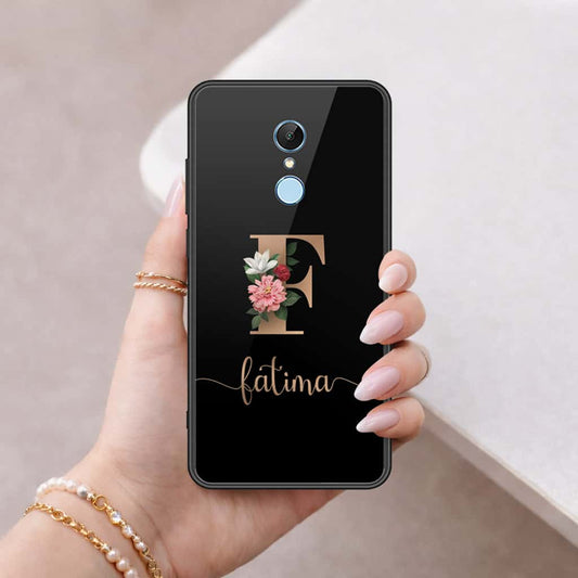 Xiaomi Redmi Note 5 / Redmi 5 Plus Cover - Personalized Alphabet Series - HQ Ultra Shine Premium Infinity Glass Soft Silicon Borders Case