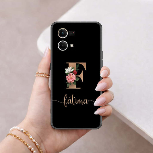 Oppo F21 Pro 4G Cover - Personalized Alphabet Series - HQ Ultra Shine Premium Infinity Glass Soft Silicon Borders Case