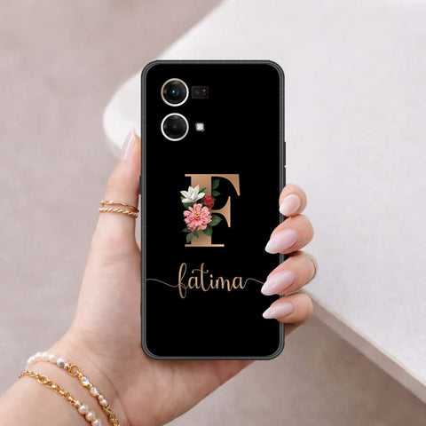 Oppo F21 Pro 4G Cover - Personalized Alphabet Series - HQ Ultra Shine Premium Infinity Glass Soft Silicon Borders Case