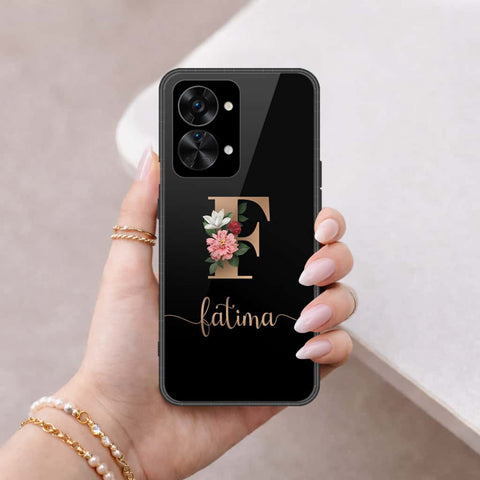 OnePlus Nord 2T Cover - Personalized Alphabet Series - HQ Ultra Shine Premium Infinity Glass Soft Silicon Borders Case
