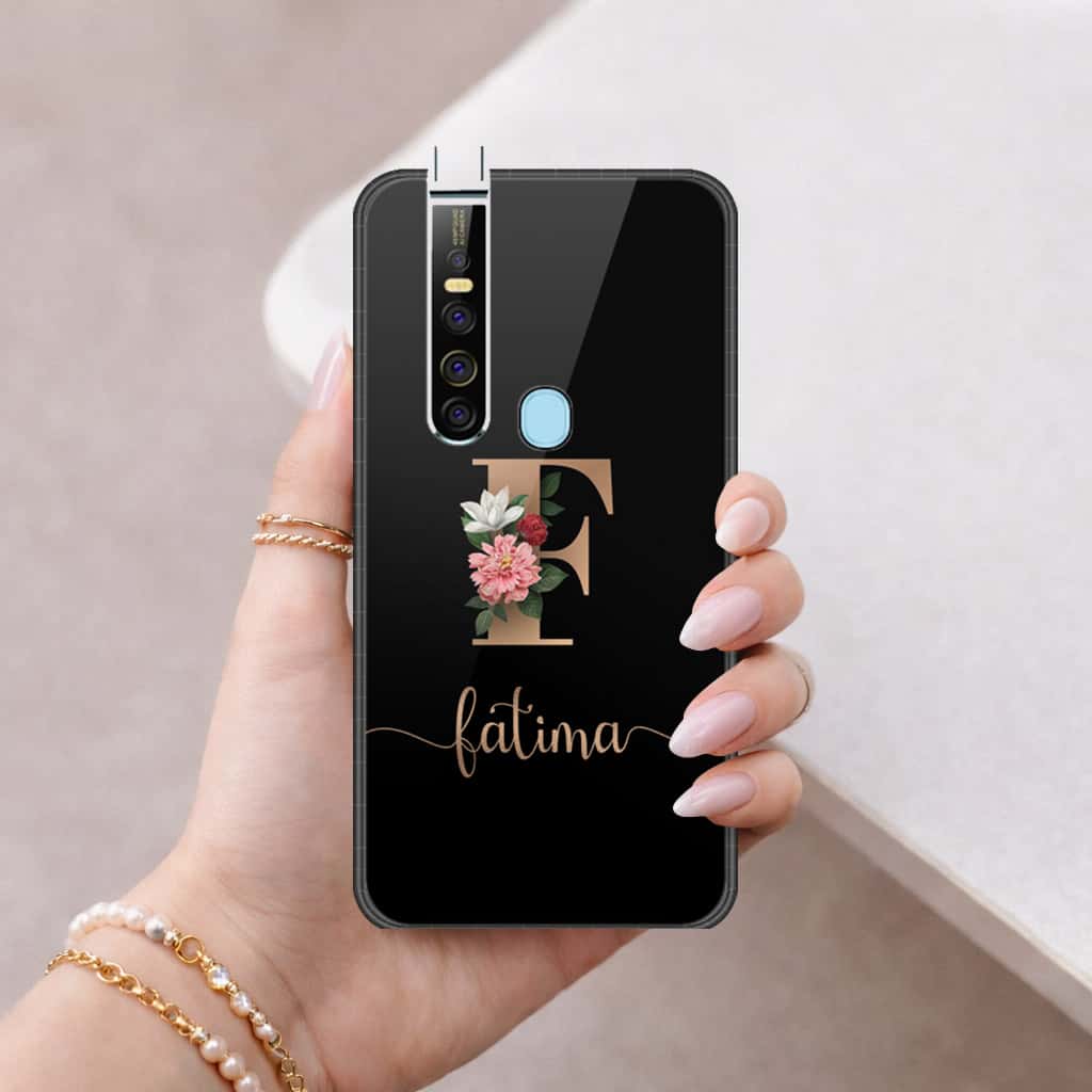 Tecno Camon 15 Pro Cover - Personalized Alphabet Series - HQ Ultra Shine Premium Infinity Glass Soft Silicon Borders Case