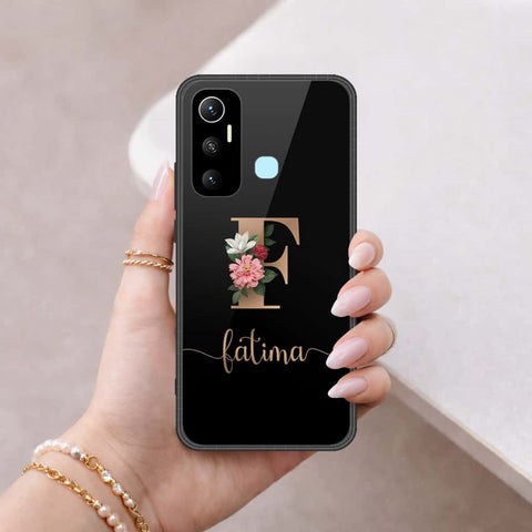 Infinix Hot 11 Cover - Personalized Alphabet Series - HQ Ultra Shine Premium Infinity Glass Soft Silicon Borders Case