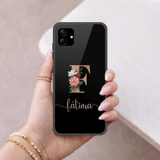 Samsung Galaxy A04e Cover - Personalized Alphabet Series - HQ Ultra Shine Premium Infinity Glass Soft Silicon Borders Case