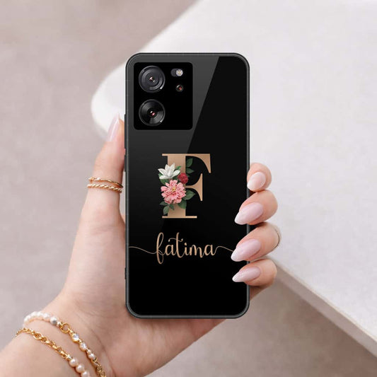 Xiaomi 13T Pro Cover - Personalized Alphabet Series - HQ Ultra Shine Premium Infinity Glass Soft Silicon Borders Case