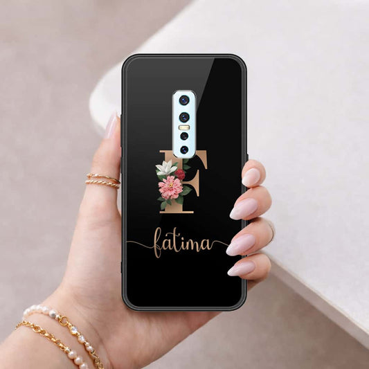 Vivo V17 Pro Cover - Personalized Alphabet Series - HQ Ultra Shine Premium Infinity Glass Soft Silicon Borders Case