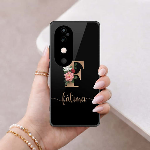 Vivo S19 Cover - Personalized Alphabet Series - HQ Ultra Shine Premium Infinity Glass Soft Silicon Borders Case
