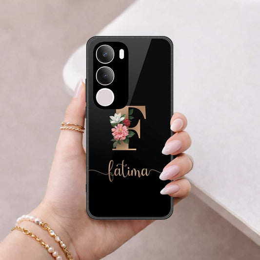 Vivo Y19s Pro Cover - Personalized Alphabet Series - HQ Ultra Shine Premium Infinity Glass Soft Silicon Borders Case