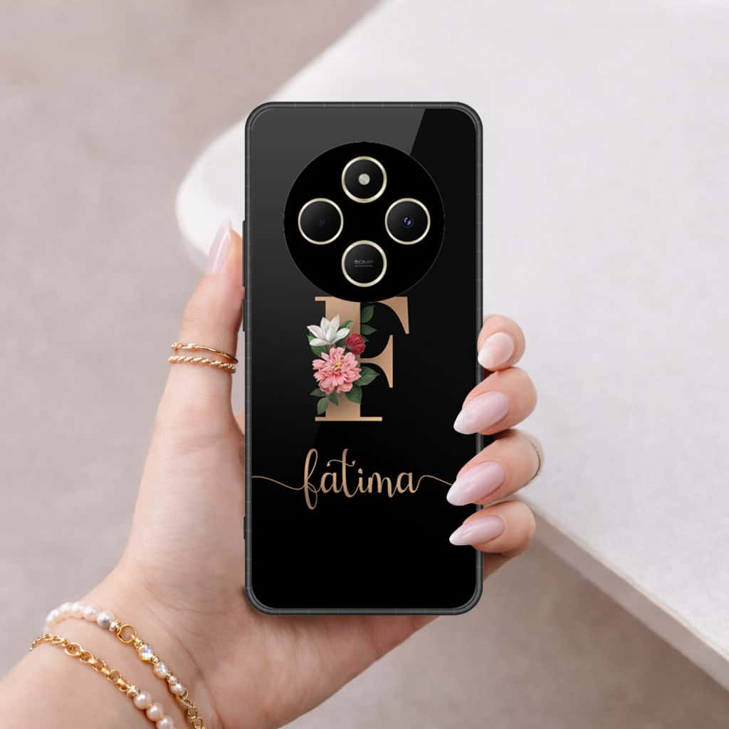 Xiaomi Redmi A4 Cover - Personalized Alphabet Series - HQ Ultra Shine Premium Infinity Glass Soft Silicon Borders Case