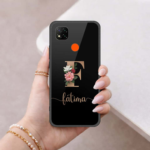 Xiaomi Poco C3 Cover - Personalized Alphabet Series - HQ Ultra Shine Premium Infinity Glass Soft Silicon Borders Case
