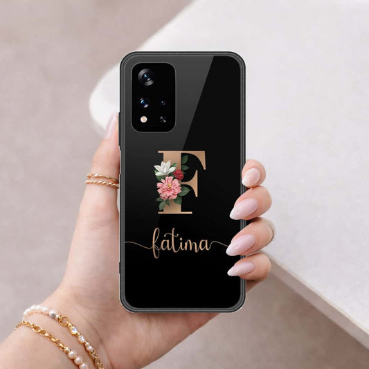 Xiaomi Redmi Note 11 5G Cover - Personalized Alphabet Series - HQ Ultra Shine Premium Infinity Glass Soft Silicon Borders Case