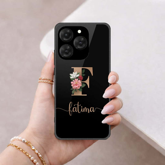 Realme 15T Cover - Personalized Alphabet Series - HQ Ultra Shine Premium Infinity Glass Soft Silicon Borders Case