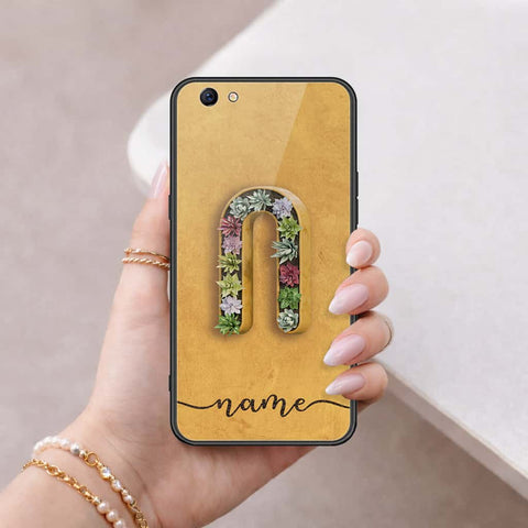 Oppo F3 Plus Cover - Personalized Alphabet Series - HQ Ultra Shine Premium Infinity Glass Soft Silicon Borders Case