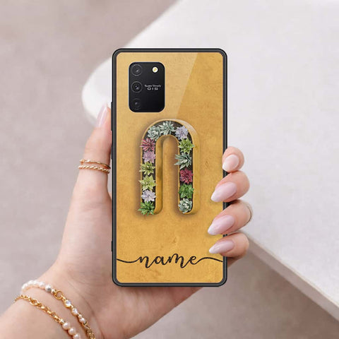 Samsung Galaxy S10 Lite Cover - Personalized Alphabet Series - HQ Ultra Shine Premium Infinity Glass Soft Silicon Borders Case