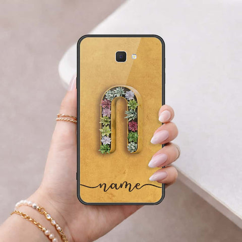 Samsung Galaxy J7 Prime Cover - Personalized Alphabet Series - HQ Ultra Shine Premium Infinity Glass Soft Silicon Borders Case