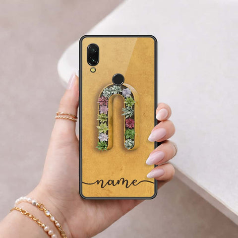 Xiaomi Redmi 7 Cover - Personalized Alphabet Series - HQ Ultra Shine Premium Infinity Glass Soft Silicon Borders Case