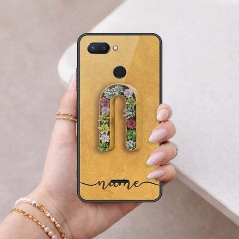 Xiaomi Redmi 6 Cover - Personalized Alphabet Series - HQ Ultra Shine Premium Infinity Glass Soft Silicon Borders Case