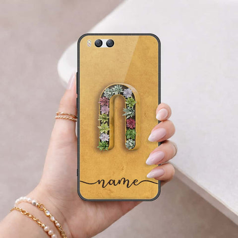 Xiaomi Mi 6 Cover - Personalized Alphabet Series - HQ Ultra Shine Premium Infinity Glass Soft Silicon Borders Case