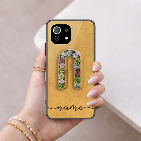 Xiaomi Mi 11 Lite Cover - Personalized Alphabet Series - HQ Ultra Shine Premium Infinity Glass Soft Silicon Borders Case