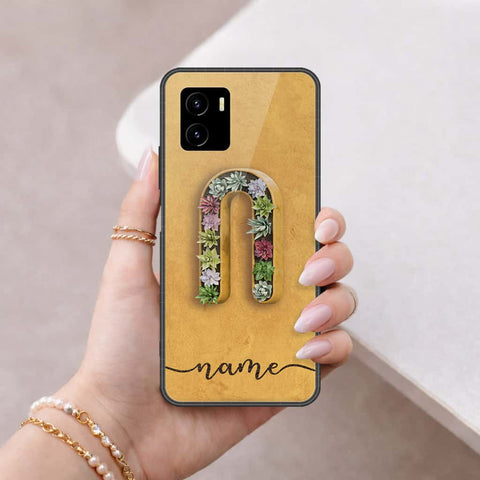 Vivo Y15a Cover - Personalized Alphabet Series - HQ Ultra Shine Premium Infinity Glass Soft Silicon Borders Case