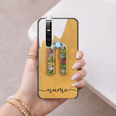 Tecno Camon 15 Pro Cover - Personalized Alphabet Series - HQ Ultra Shine Premium Infinity Glass Soft Silicon Borders Case