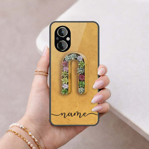 Oppo Reno 7Z 5G Cover - Personalized Alphabet Series - HQ Ultra Shine Premium Infinity Glass Soft Silicon Borders Case