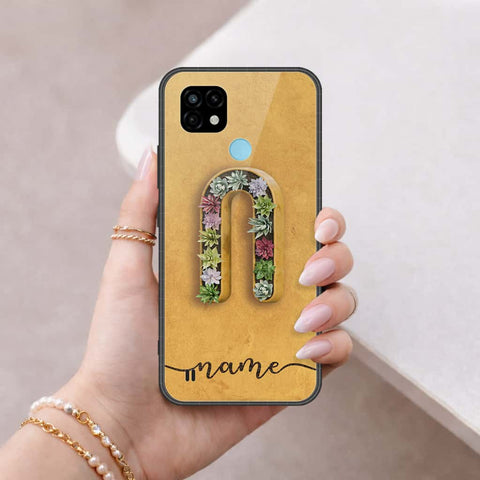 Realme C21 Cover - Personalized Alphabet Series - HQ Ultra Shine Premium Infinity Glass Soft Silicon Borders Case