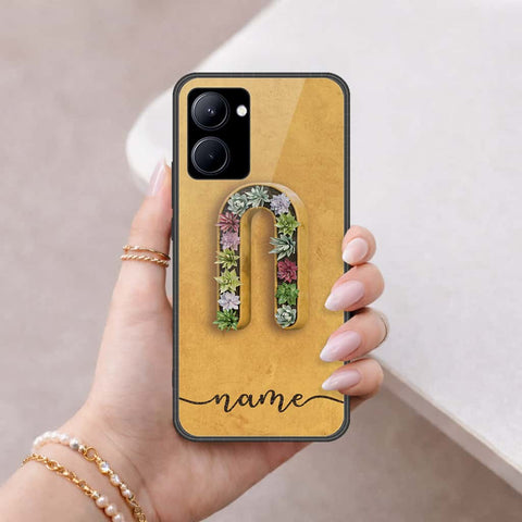 Realme C33 Cover - Personalized Alphabet Series - HQ Ultra Shine Premium Infinity Glass Soft Silicon Borders Case