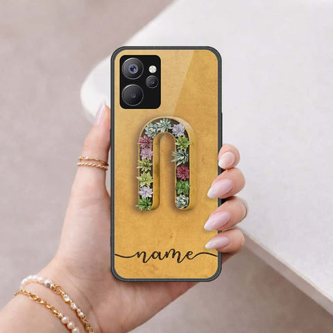 Realme 10 5G Cover - Personalized Alphabet Series - HQ Ultra Shine Premium Infinity Glass Soft Silicon Borders Case