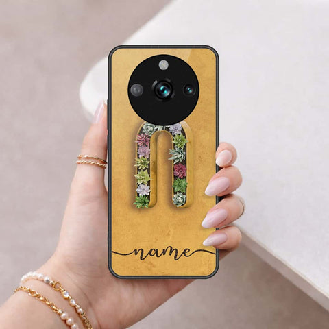Realme 11 Pro Plus Cover - Personalized Alphabet Series - HQ Ultra Shine Premium Infinity Glass Soft Silicon Borders Case