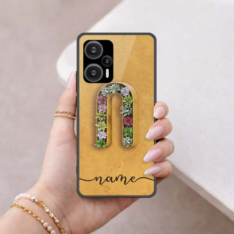 Xiaomi Poco F5 Cover - Personalized Alphabet Series - HQ Ultra Shine Premium Infinity Glass Soft Silicon Borders Case