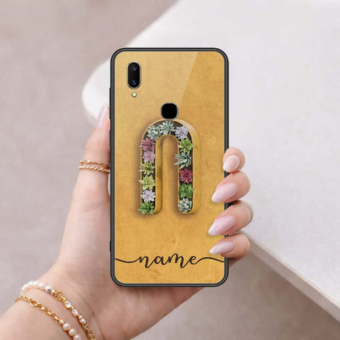 Vivo Z3I Cover - Personalized Alphabet Series - HQ Ultra Shine Premium Infinity Glass Soft Silicon Borders Case